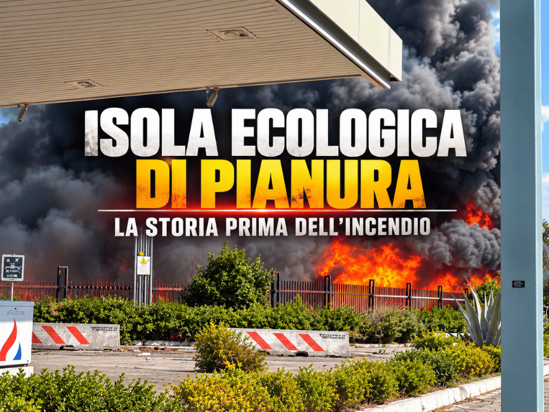 Incendio Isola Ecologica Pianura